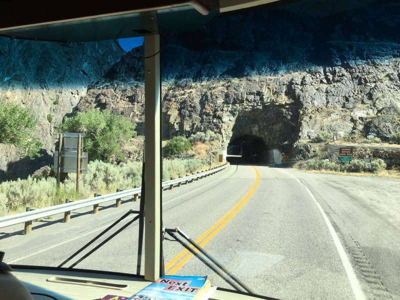US Highway 14 tunnels just outside Cody
There are 2 small tunnels then the 3/4 mile big one just east of Buffalo Bill Dam & reservoir.
