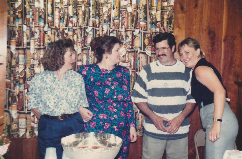 Susie, Liz, Charlie and Tracy July 1993
