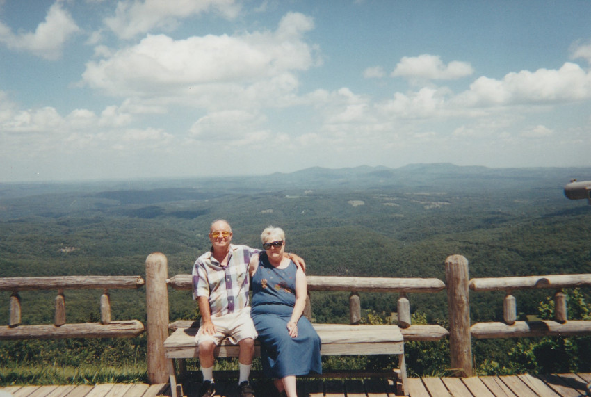 Dow and Jenell Buffalow River Valley July 2002
