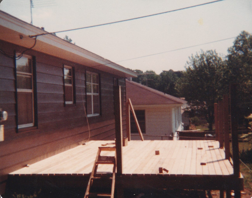 Add deck May 1981
house at 212 West 54th North Little Rock
