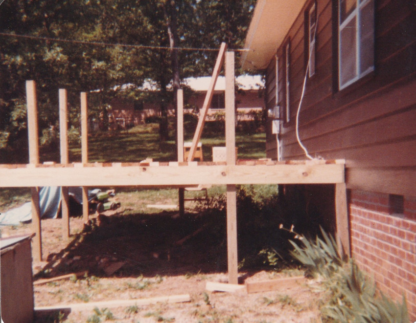Add deck May 1981
house at 212 West 54th North Little Rock
