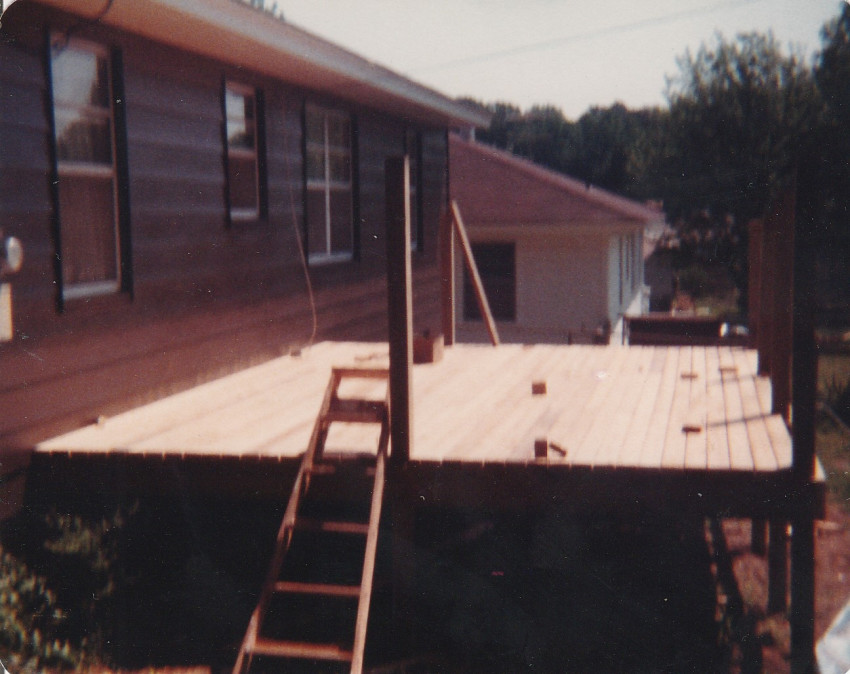 Add deck May 1981
house at 212 West 54th North Little Rock
