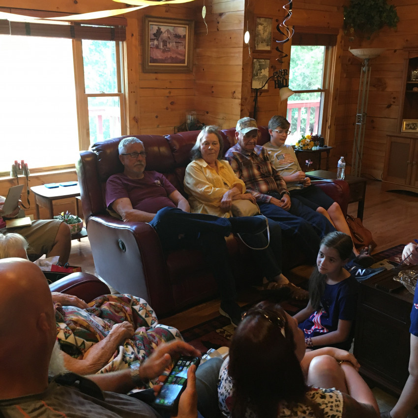 Jim Causey, Mary Jane Jones, Ed Jones, Ben Gibson and Amelia Gibson
