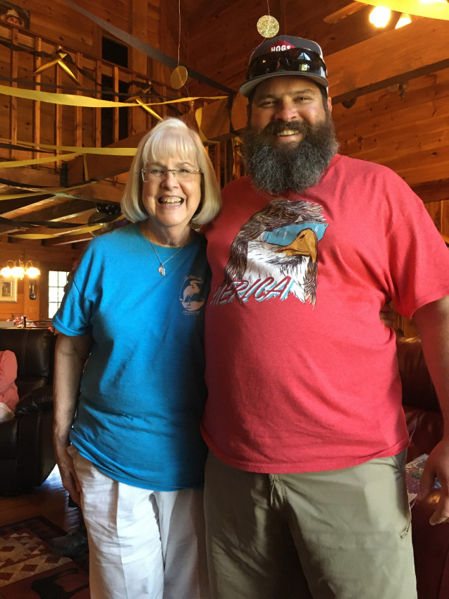 Nick Tudor and Aunt Virginia Gray
