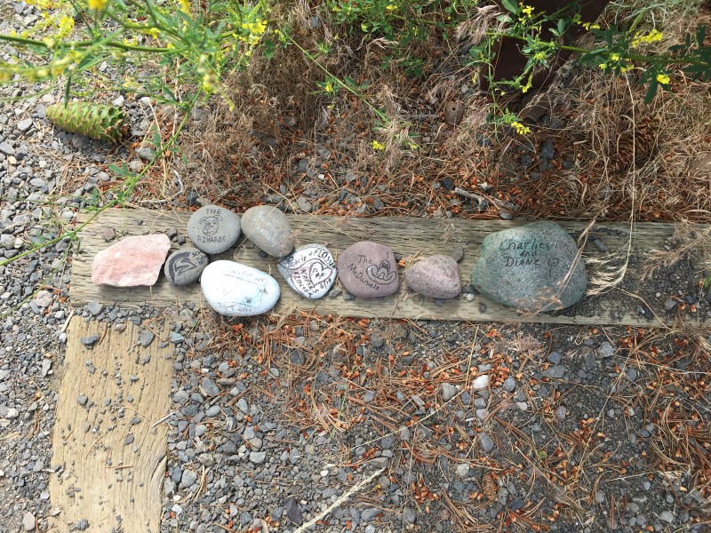 Rex Hale Campground (USFS) Cody WY
We left a memento of our visit.
