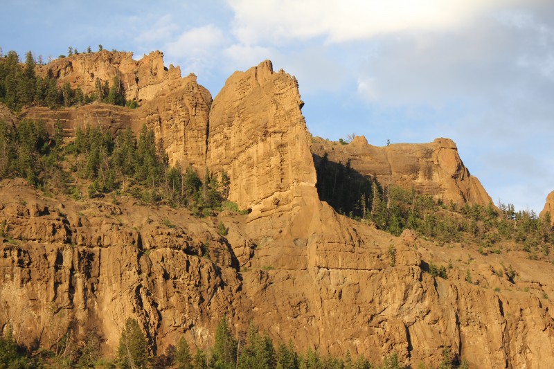 Rex Hale Campground (USFS) Cody WY
Charlie wanted to climb this. 
