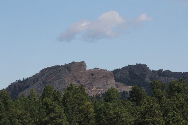 Crazy Horse Memorial 
Black Hills, in Custer County, South Dakota
