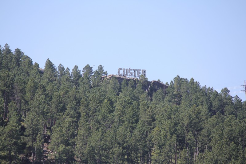 Custer, South Dakota
They displayed it like the Hollywood sign in California.
