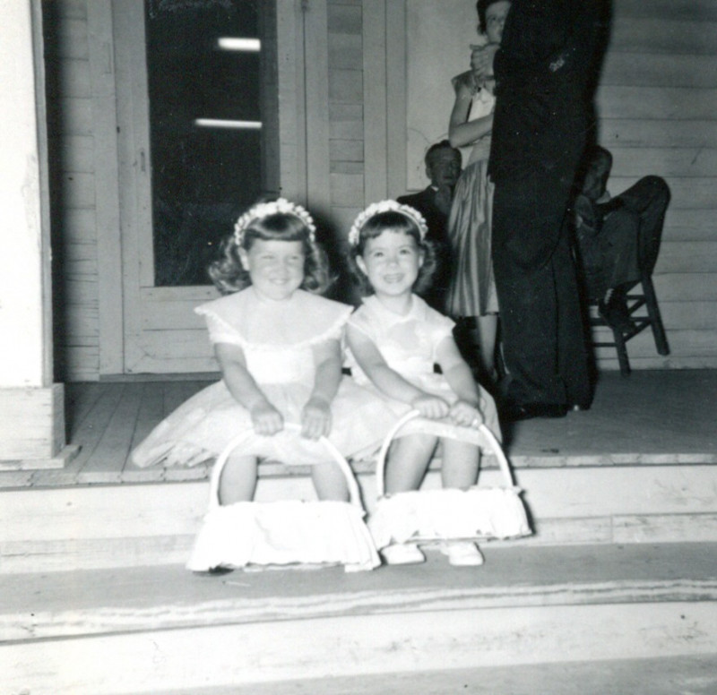 Deborah Bates and Eddie Lou Tudor at Francis wedding
